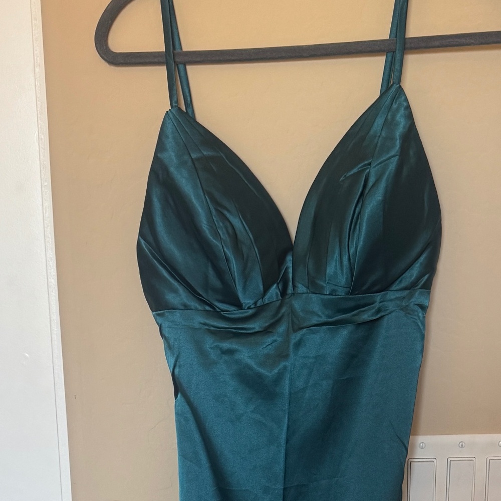 Full length silk gown